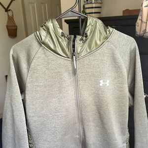 Under Armour Olive Utility Full-Zip Hoodie COLDGEAR